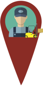 Forklift Worker Icon