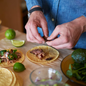 Making Tacos in the Kitchen