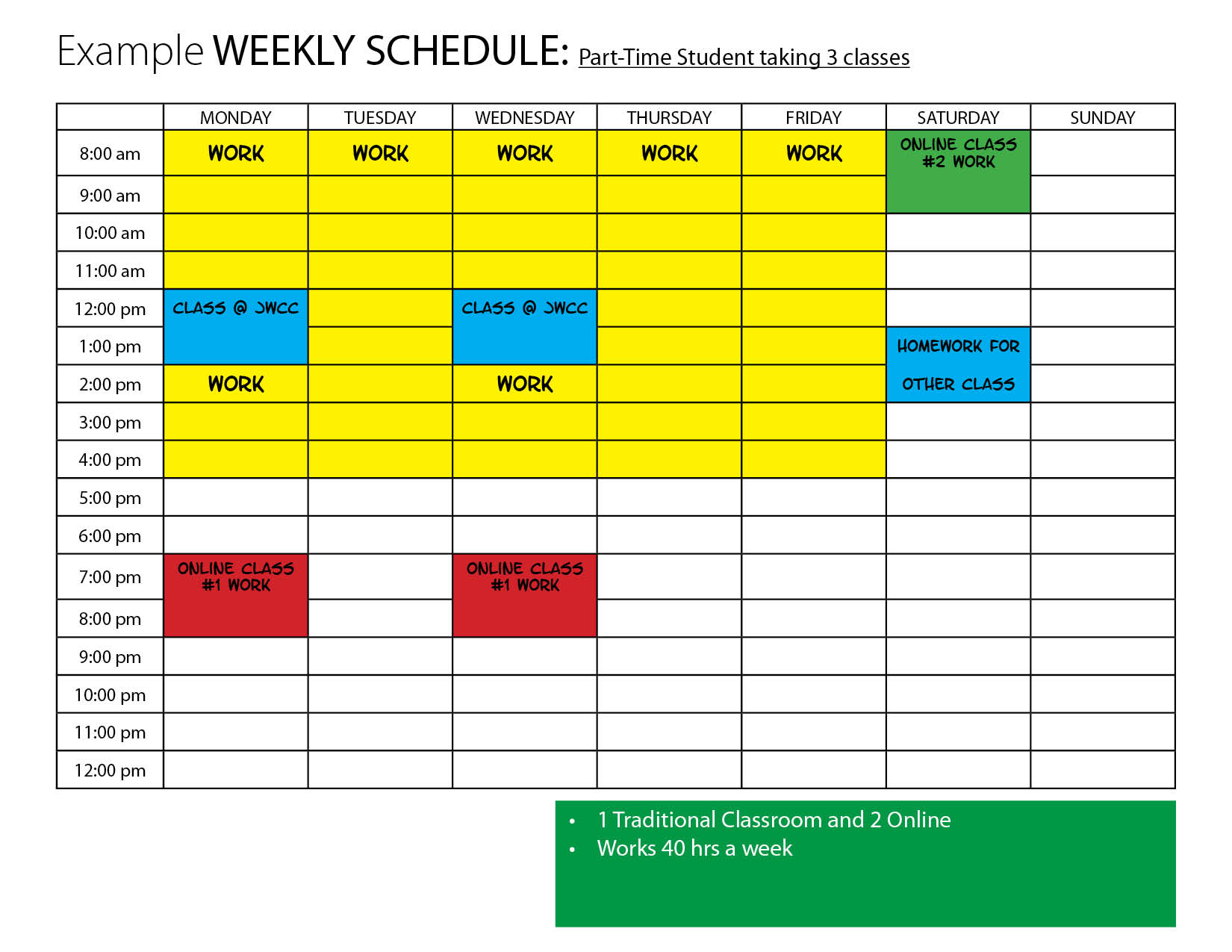 course working hours