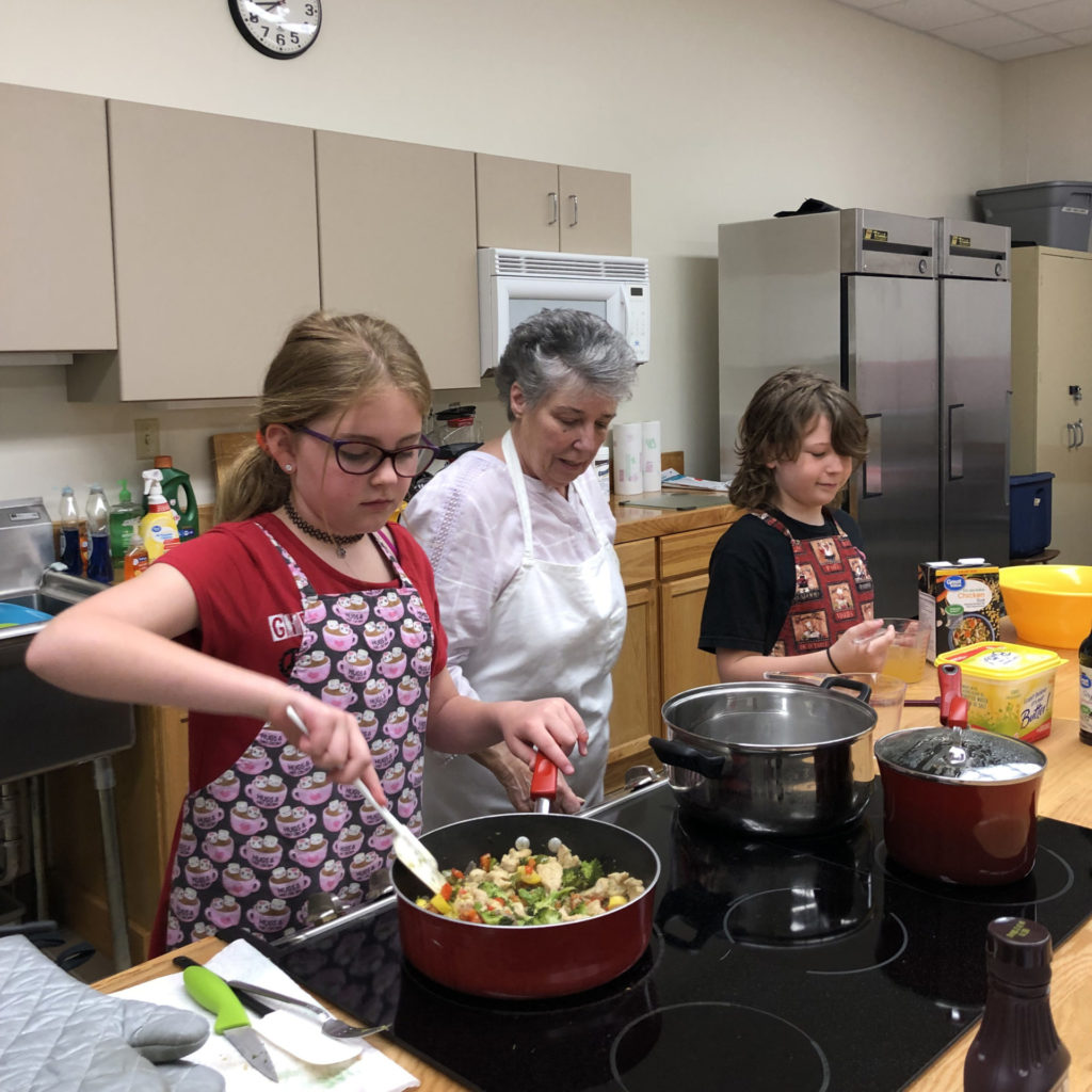 Jdub students cooking