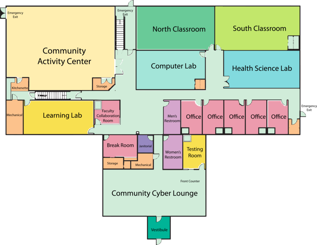 Southeast Education Center floorplan