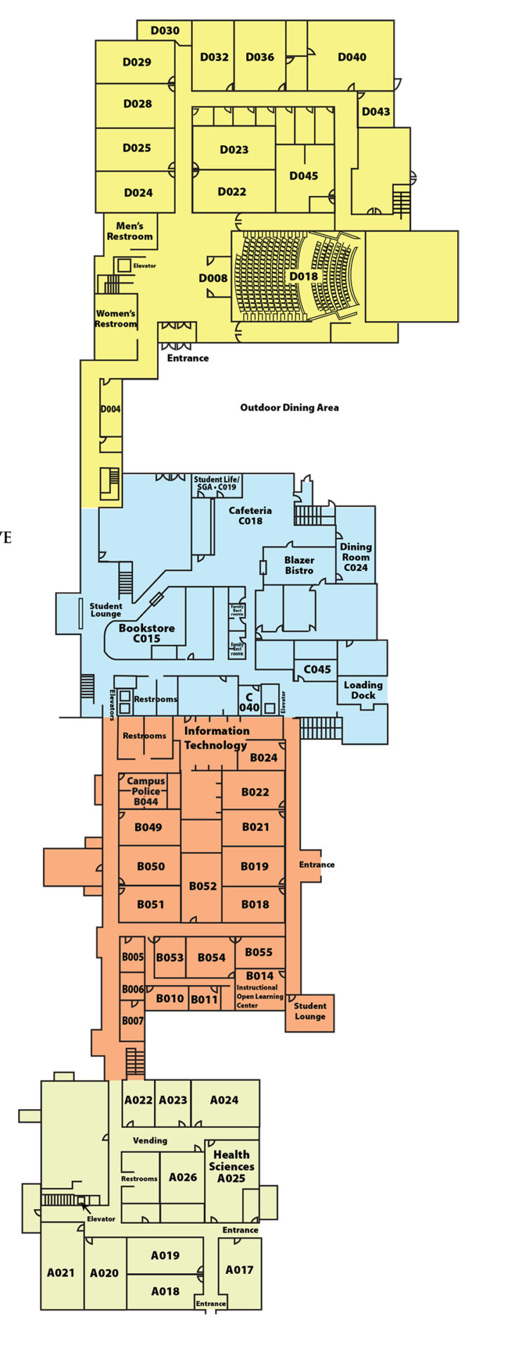 JWCC Lower Level, Quincy Campus