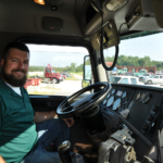 TDT Alumnus Luke Lish in his truck.