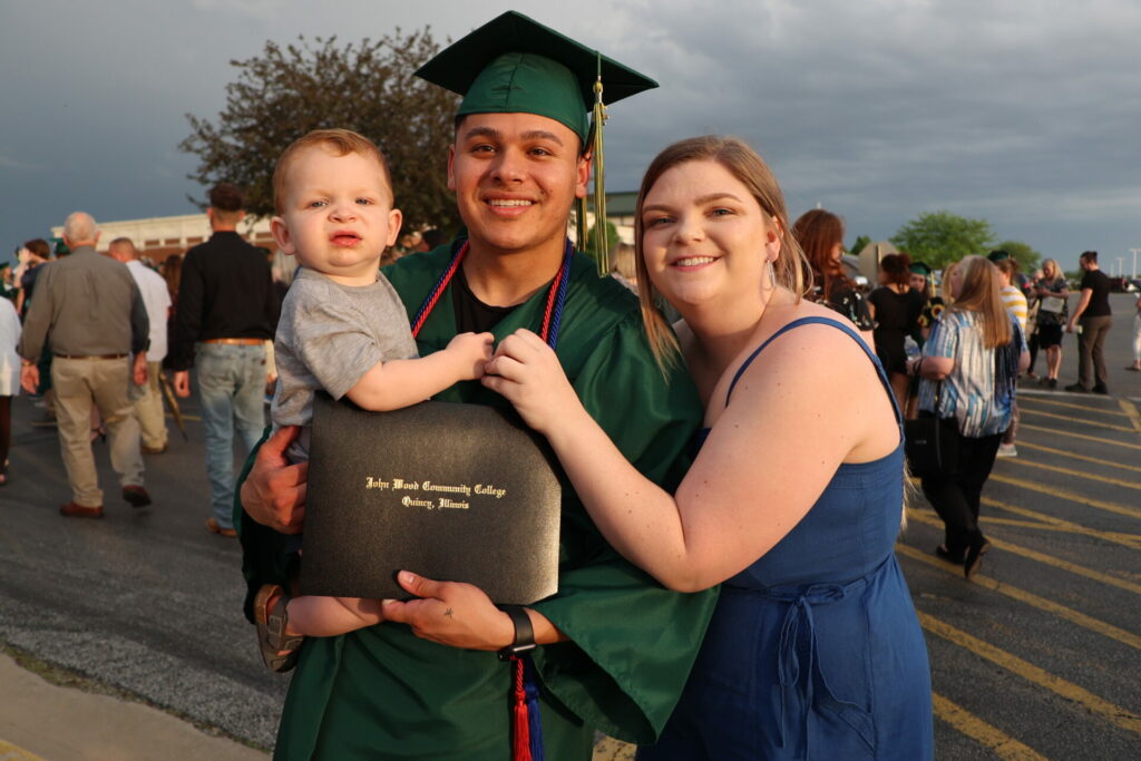 Arturo Melendez and his family on graduation day.