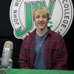 Andrew Rudd Sitting In John Wood Recording Booth