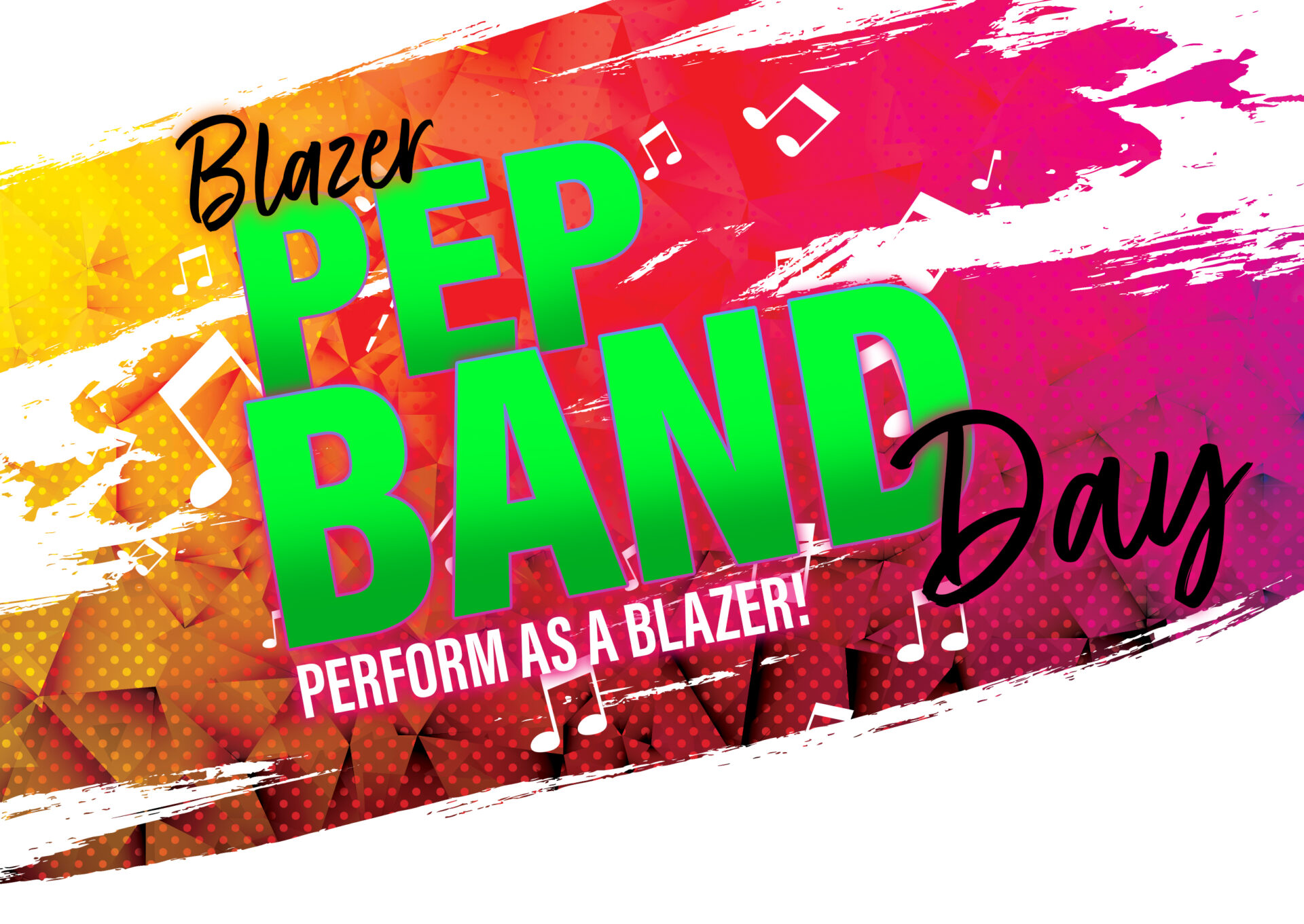 Blazer Pep Band Day Preform as a Blazer!