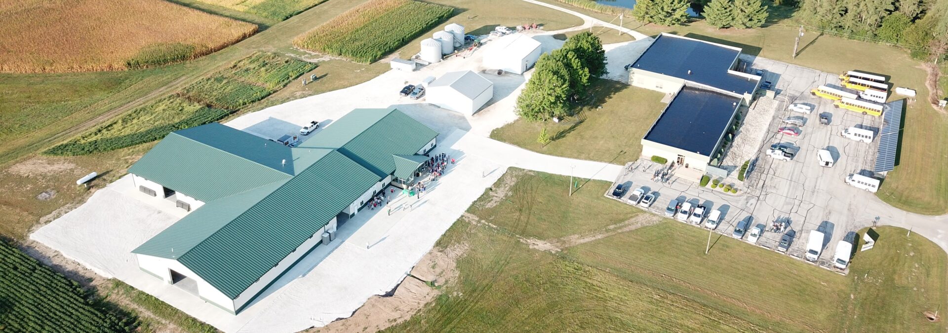 Aerial view of the JWCC ag center