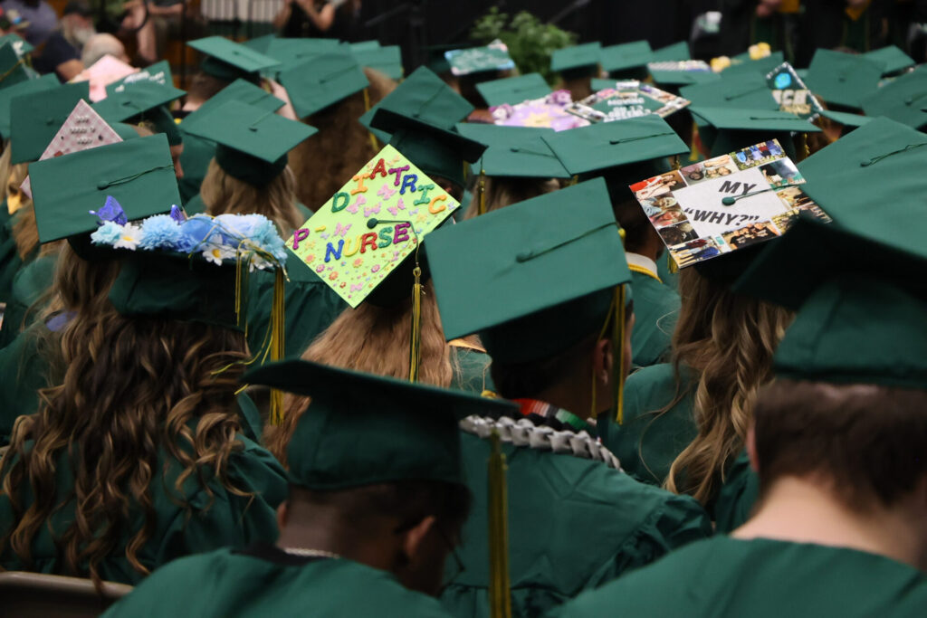 2025 JWCC graduates in their caps and gowns