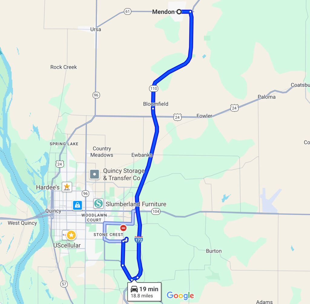 Mendon to JWCC