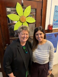 JWCC President Dr. Aron Potter and Griggsville-Perry Counselor Allison Dokey